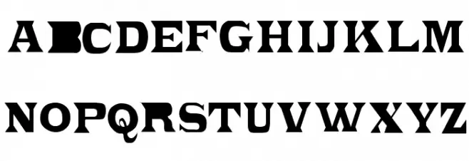 PonchoVia Regular Font Litere mari