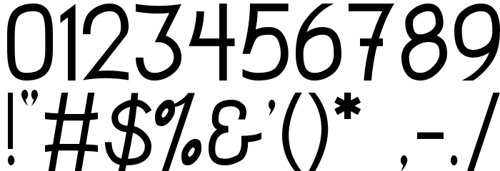 Ponderatta!` Font OTHER CHARS