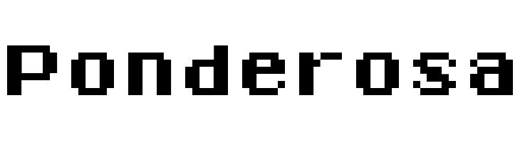 Ponderosa Font