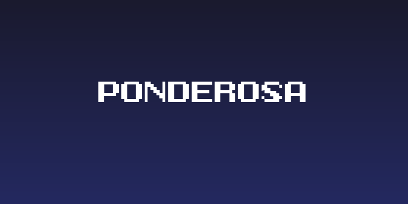 Ponderosa Social Header