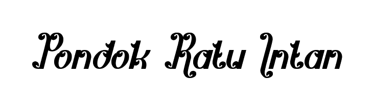 Pondok Ratu Intan  font caratteri gratis