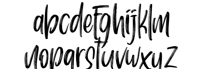 Pondspell Font LOWERCASE