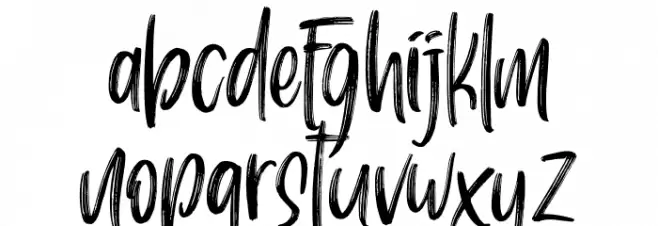 Pondspell Font LOWERCASE