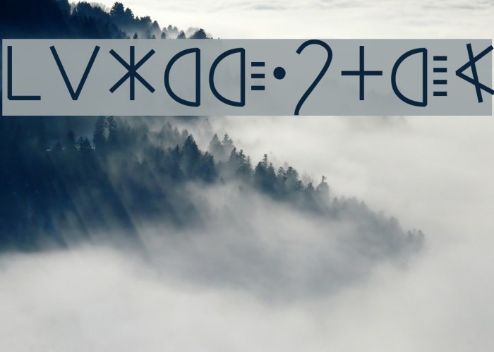 Ponegraphs Schriftart examples