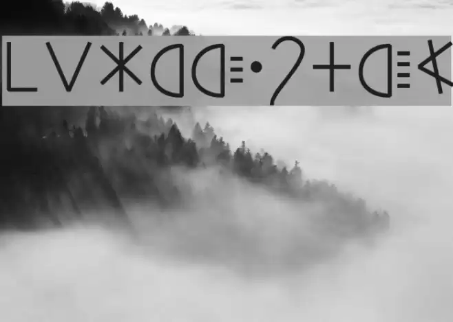 Ponegraphs Font examples