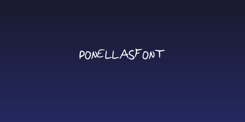 PonellasFont Social Header
