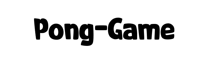 Pong-Game  font caratteri gratis
