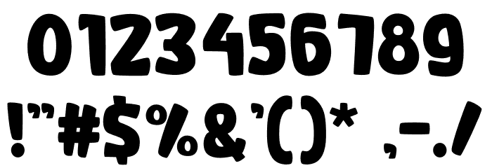 Pong-Game Font OTHER CHARS