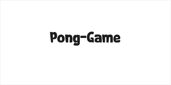 Pong-Game Logo
