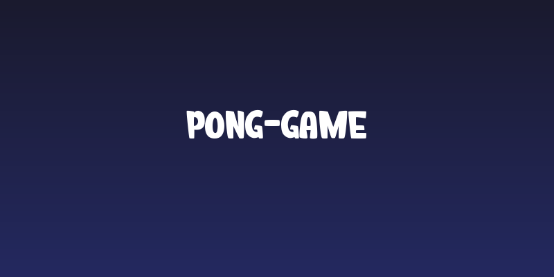 Pong-Game Social Header