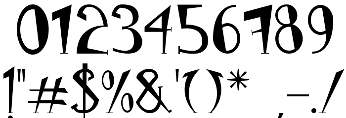 PongoRegular Font OTHER CHARS