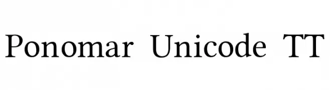 Ponomar Unicode TT  नि: शुल्क फ़ॉन्ट्स डाउनलोड
