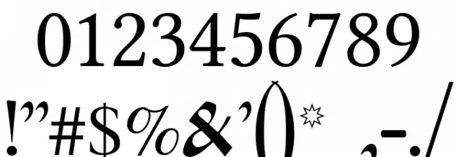 Ponomar Unicode TT Font OTHER CHARS