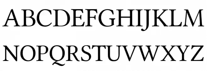 Ponomar Unicode TT خط أحرف كبيرة