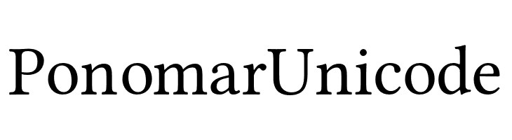 Ponomar Unicode  font caratteri gratis