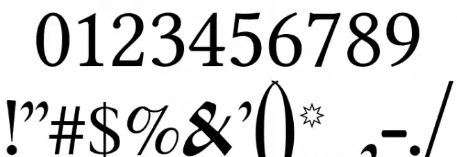 Ponomar Unicode Font OTHER CHARS