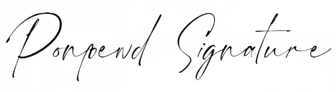 Ponpewd Signature  Free Fonts Download