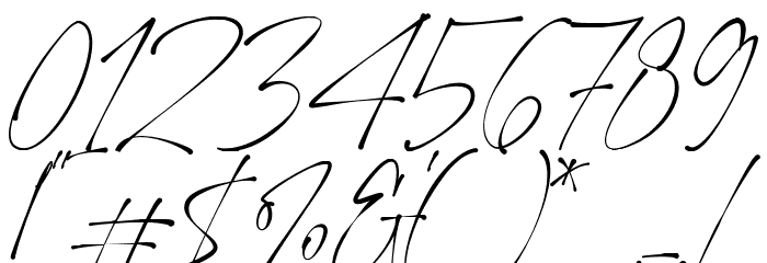 Ponpewd Signature Font OTHER CHARS