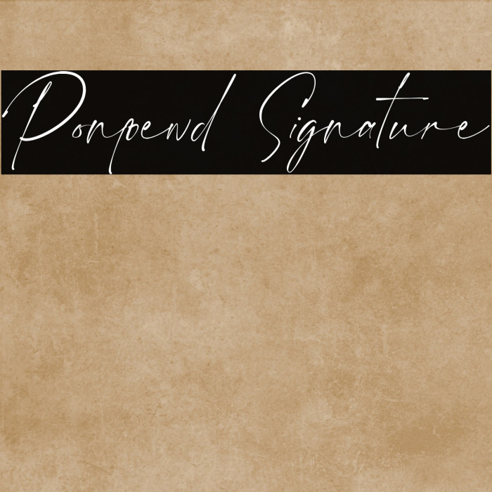 Ponpewd Signature Example 3