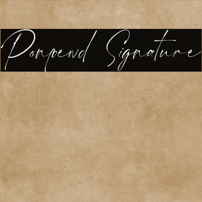 Ponpewd Signature Example 3