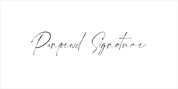 Ponpewd Signature Logo