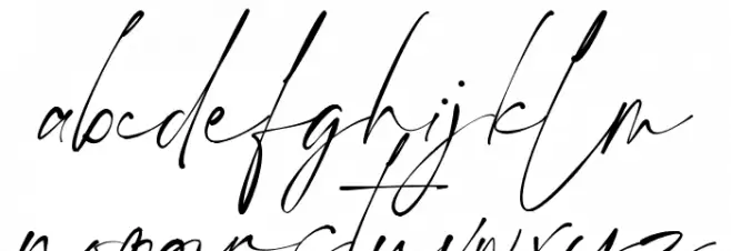 Ponpewd Signature Caratteri MINUSCOLO