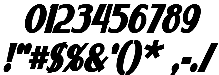 Ponsonby Bold Italic Font OTHER CHARS
