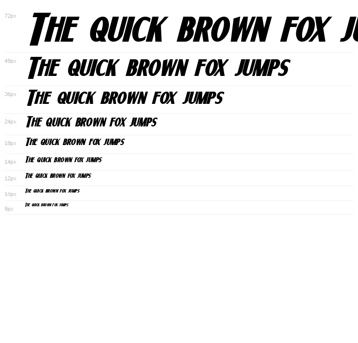 Ponsonby Bold Italic Waterfall