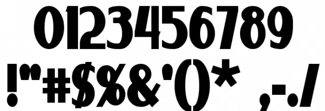 Ponsonby Bold Font OTHER CHARS