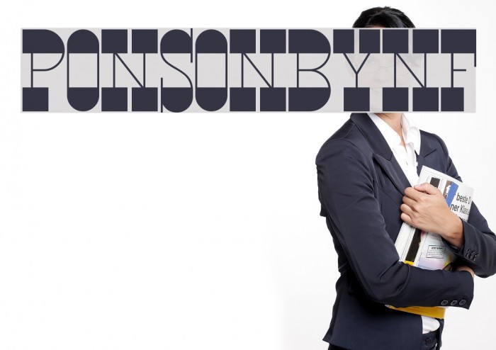 PonsonbyNF Font examples