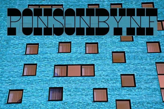 PonsonbyNF Font examples