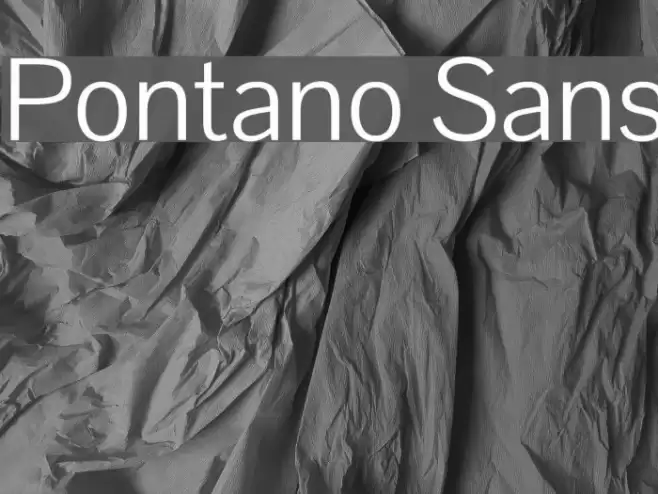 Pontano Sans Font examples