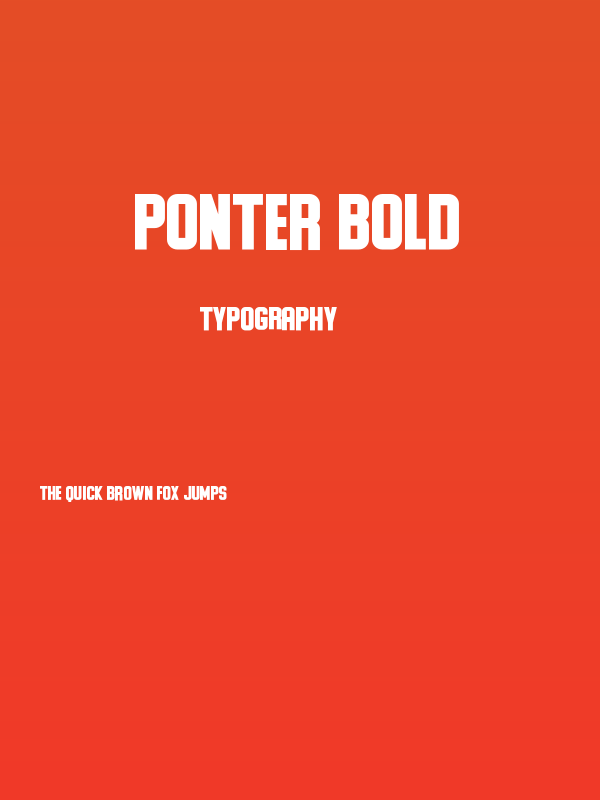 Ponter Bold Poster