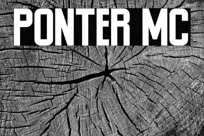 Ponter MC Schriftart examples