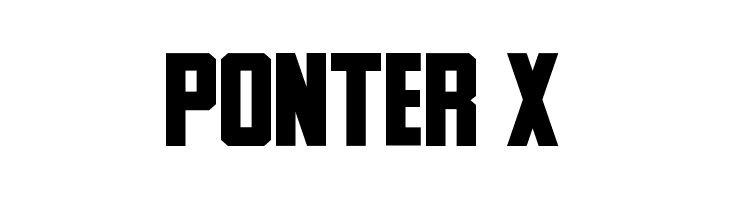 Ponter X  フリーフォントのダウンロード