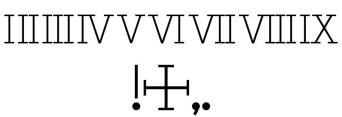 Pontifexica Font OTHER CHARS