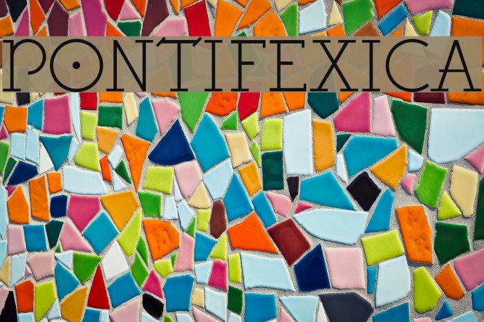 Pontifexica Font examples