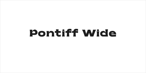 Pontiff Wide Logo