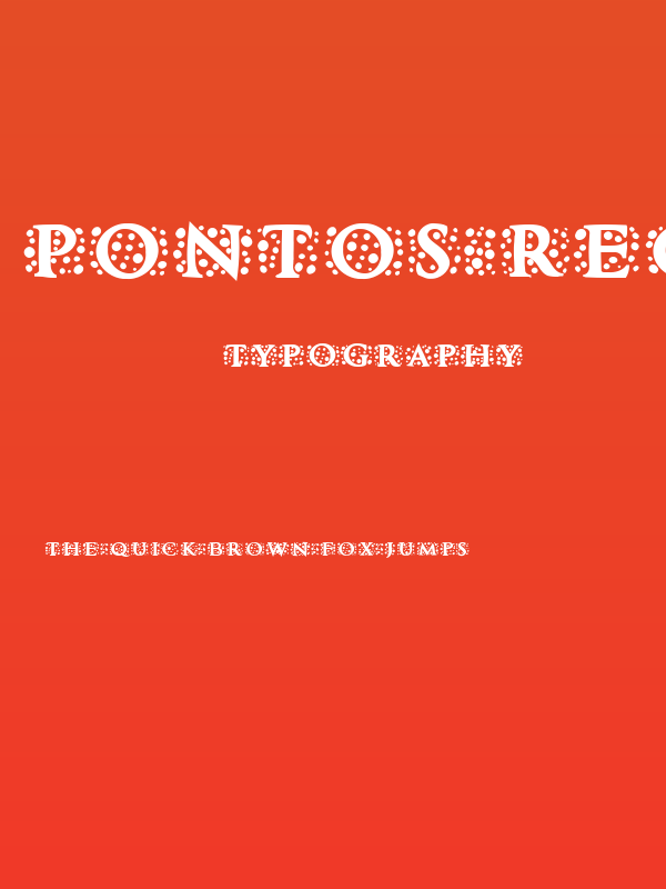 Pontos Regular Poster