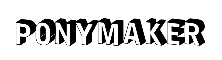 PonyMaker  Frei Schriftart Herunterladen