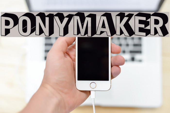 PonyMaker Font examples