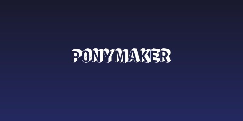 PonyMaker Social Header