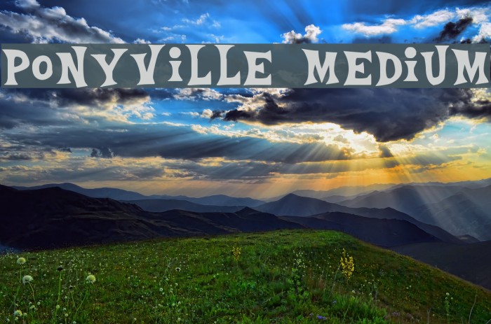 Ponyville Medium Font examples