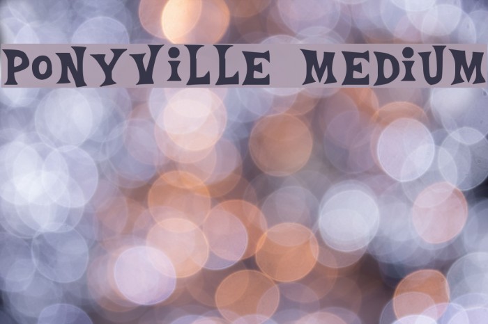 Ponyville Medium Font examples