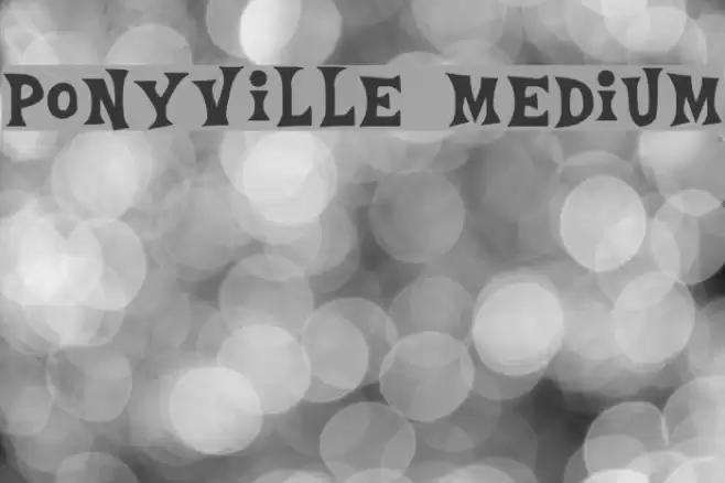 Ponyville Medium Polices examples