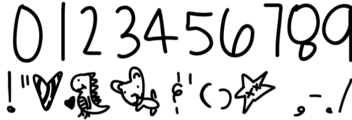 PoodleDoodles Font OTHER CHARS
