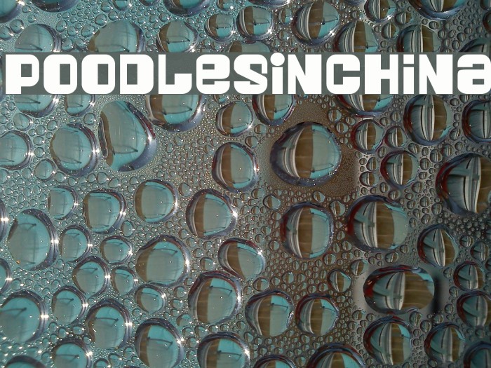 PoodlesInChina Font examples
