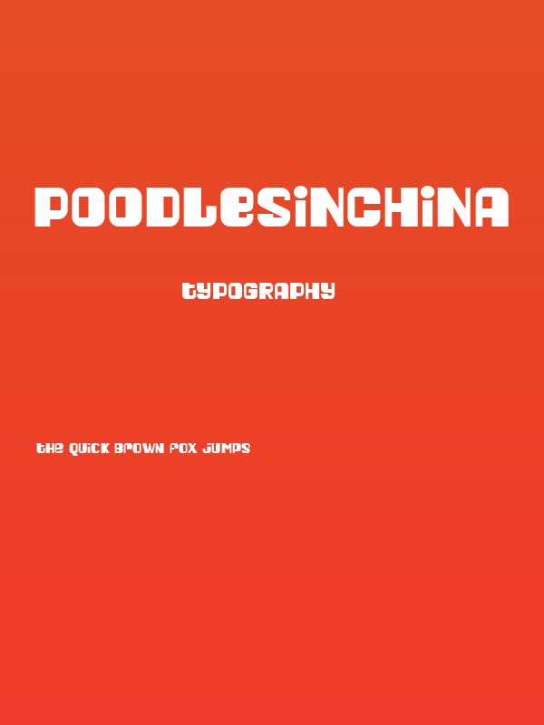 PoodlesInChina Poster