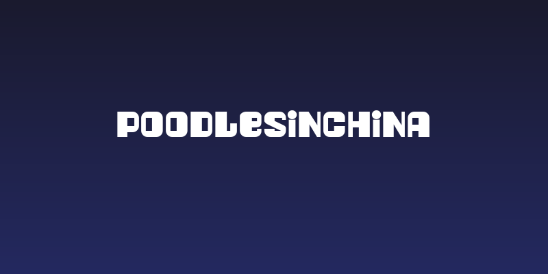PoodlesInChina Social Header