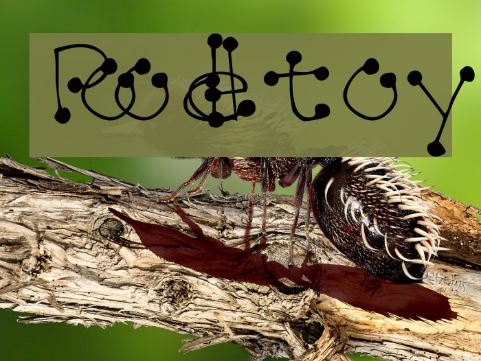 Poodletoy Font examples